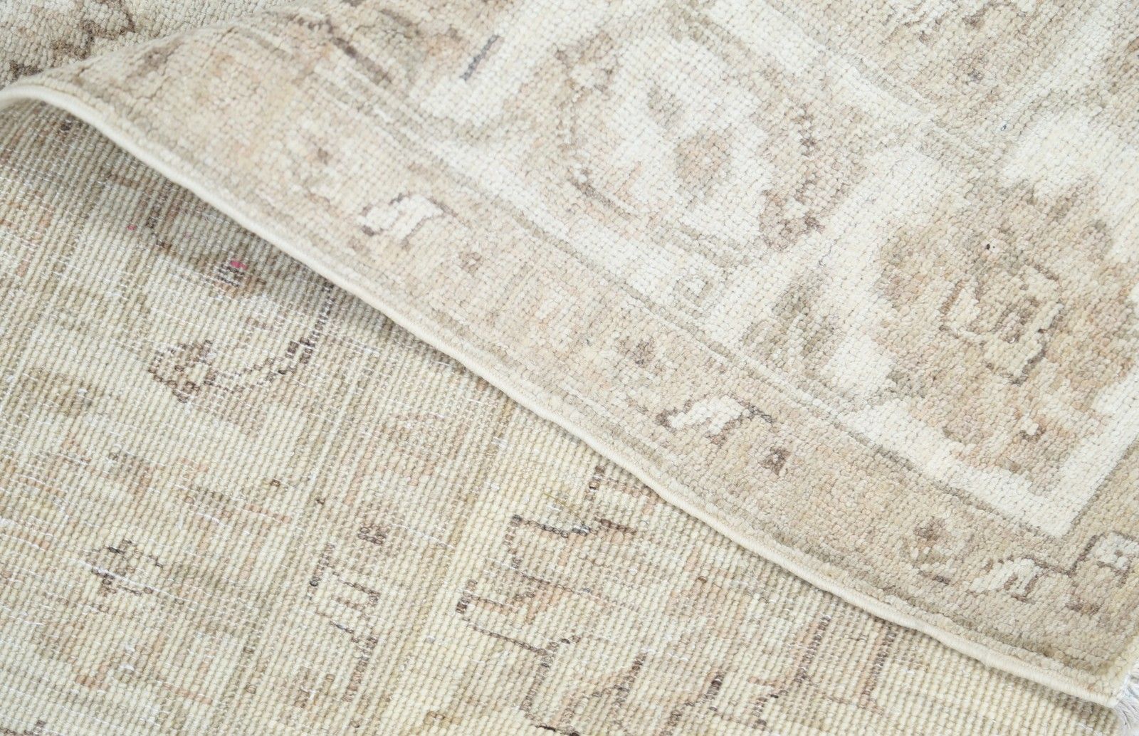 4.2x5.6 Ft Hand Knotted Beige Turkish Accent Rug With Floral Design. 100% Wool photo 1124.0