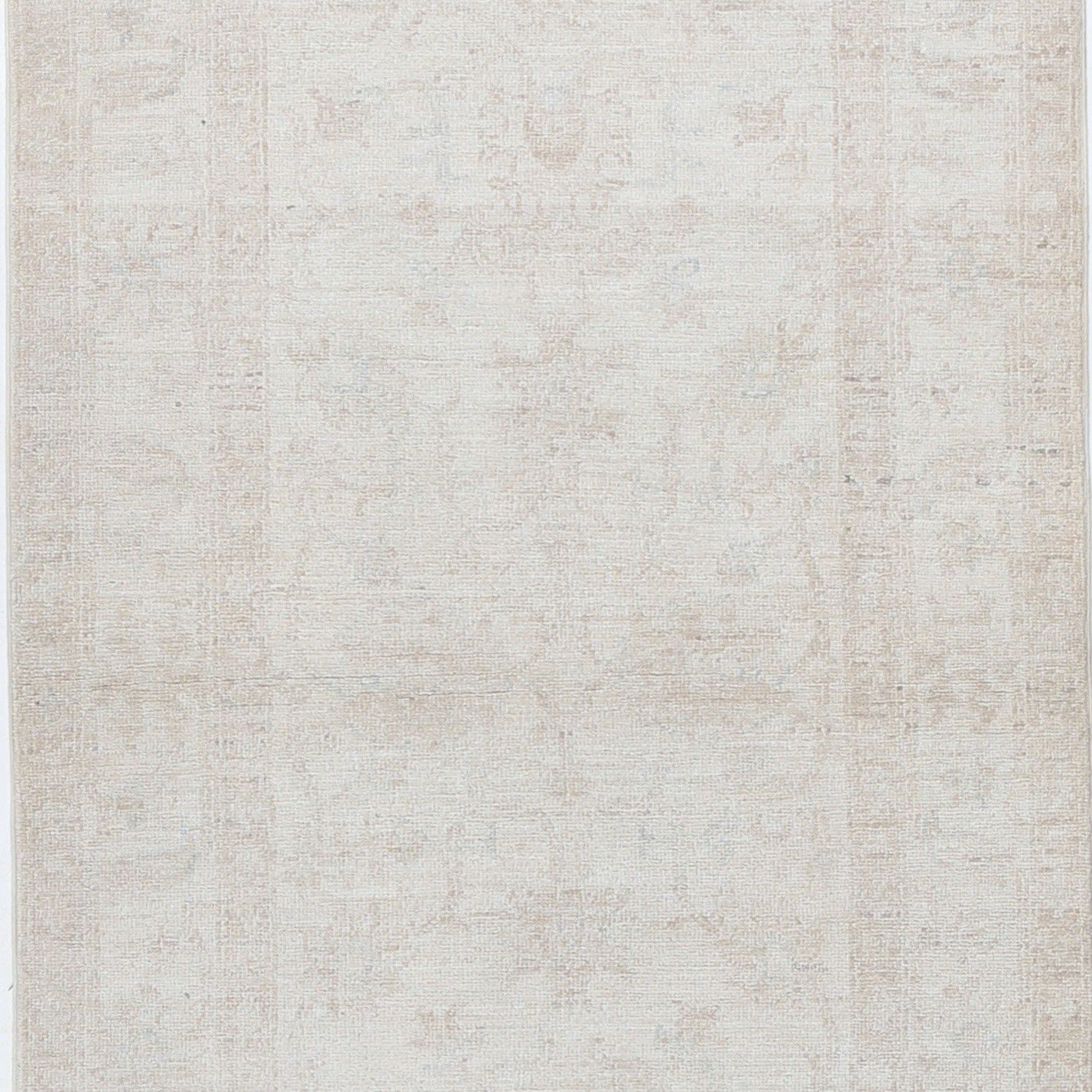 2,6 x 8,6 ft beige loper voor gang - handgeknoopt Turks wollen tapijt photo buy