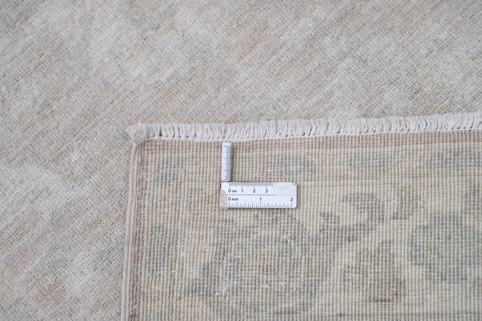 Loper 84 x 305 cm, beige, voor keuken, gang en hal. Handgemaakte traploper photo 1358.0