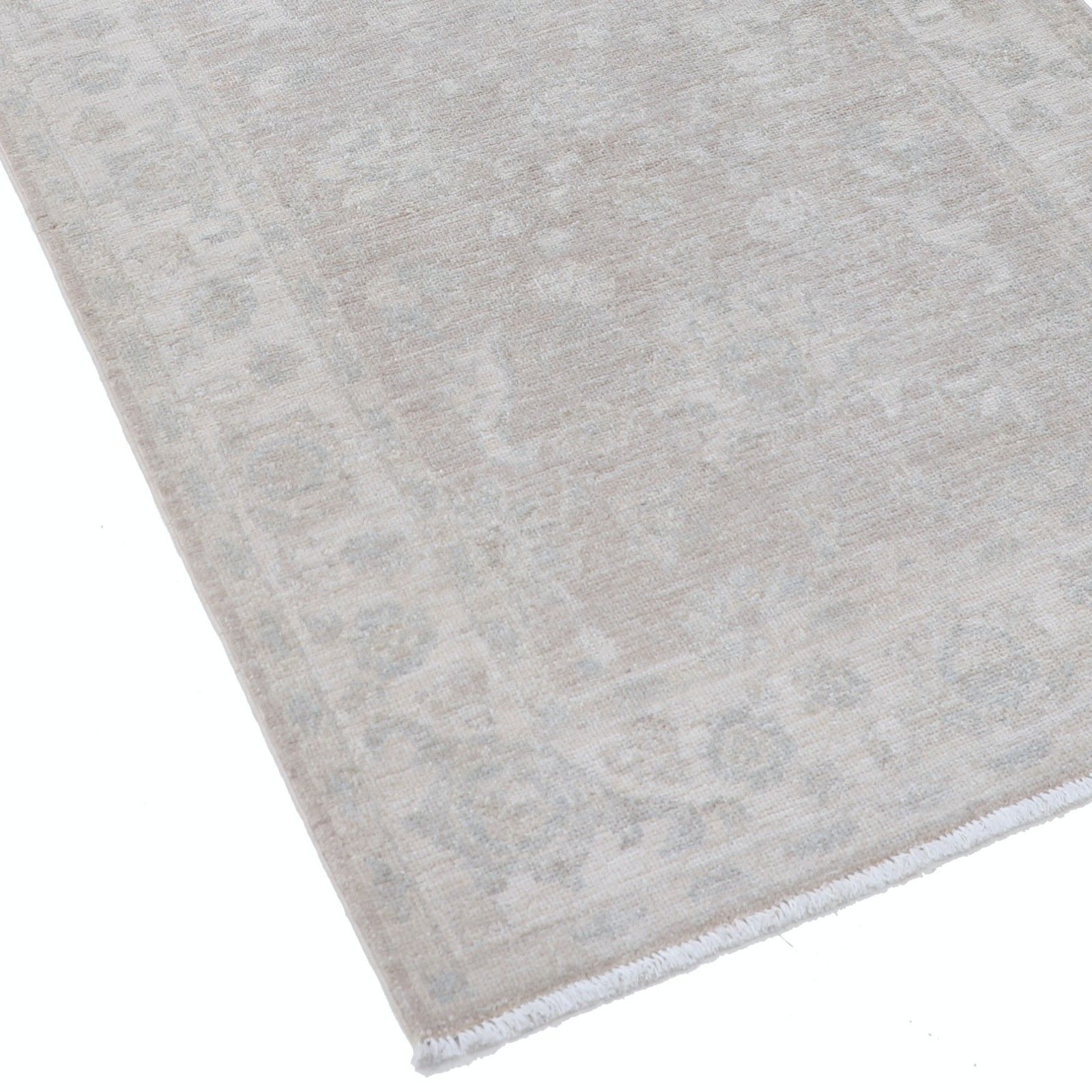 Loper 84 x 305 cm, beige, voor keuken, gang en hal. Handgemaakte traploper photo vinterior