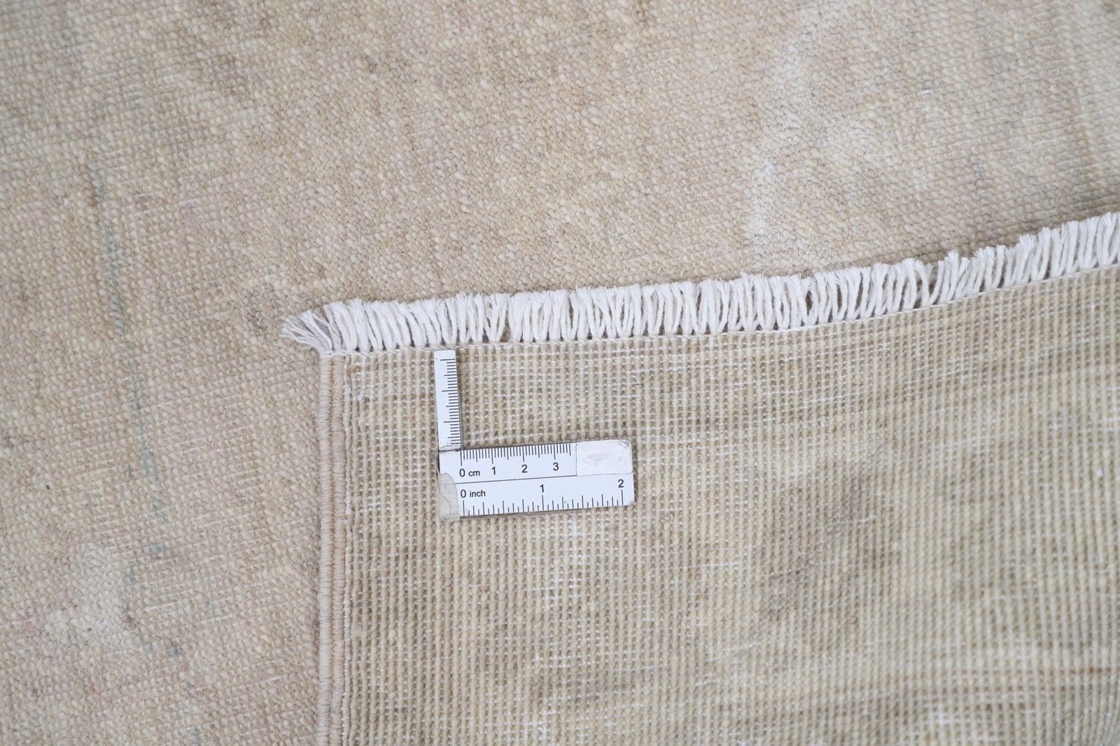 2.6x8 Ft Hand Knotted Beige Runner Rug. Floral Corridor Rug For Hallway, Kitchen photo 986.0