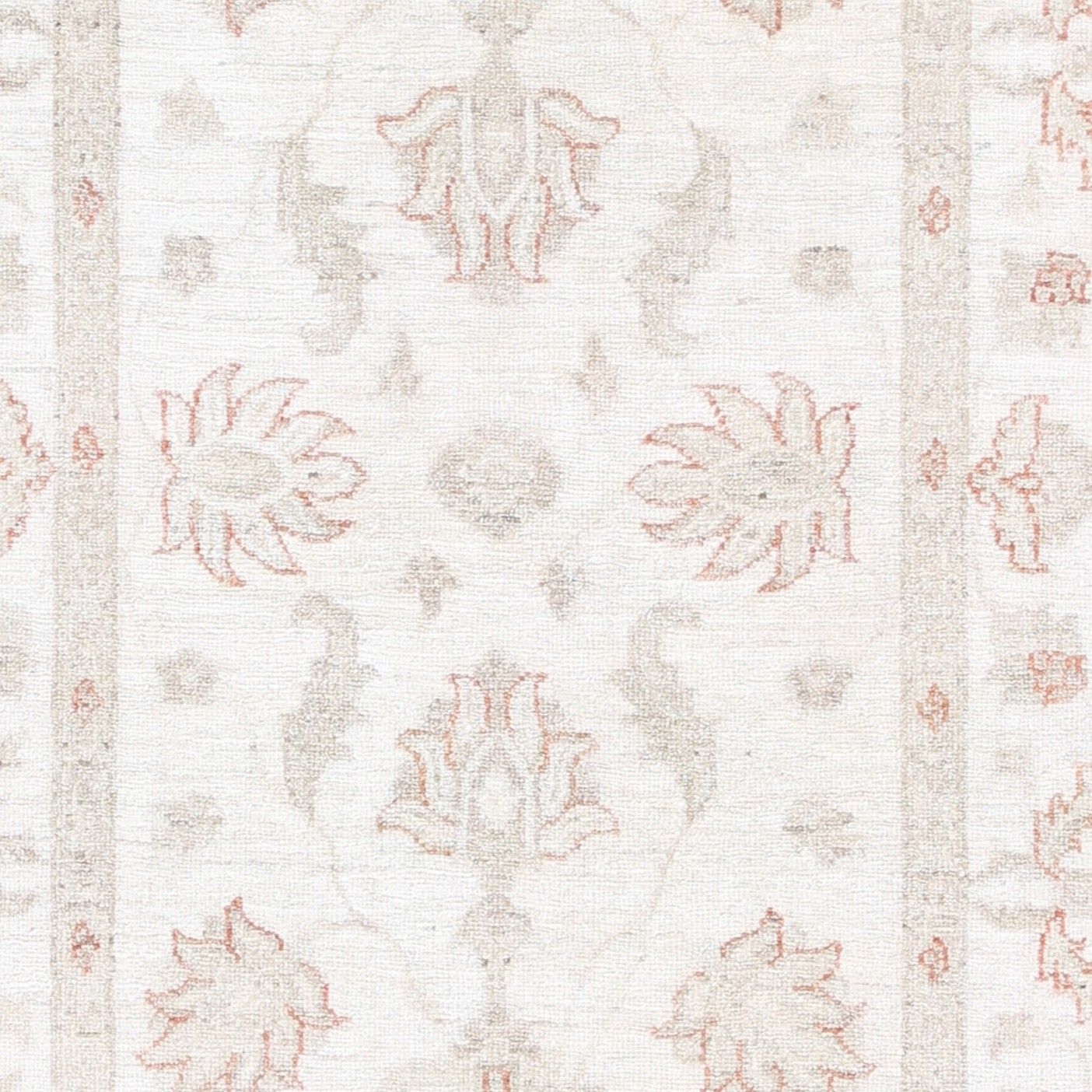 Tapis d'appoint turc noué à la main en laine beige à motif floral, 0,79 x 1,15 m photo buy