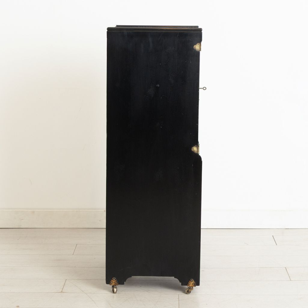 Aesthetic Movement Musician's Cabinet By Henry Ogden & Son, Manchester C.1880 photo for sale