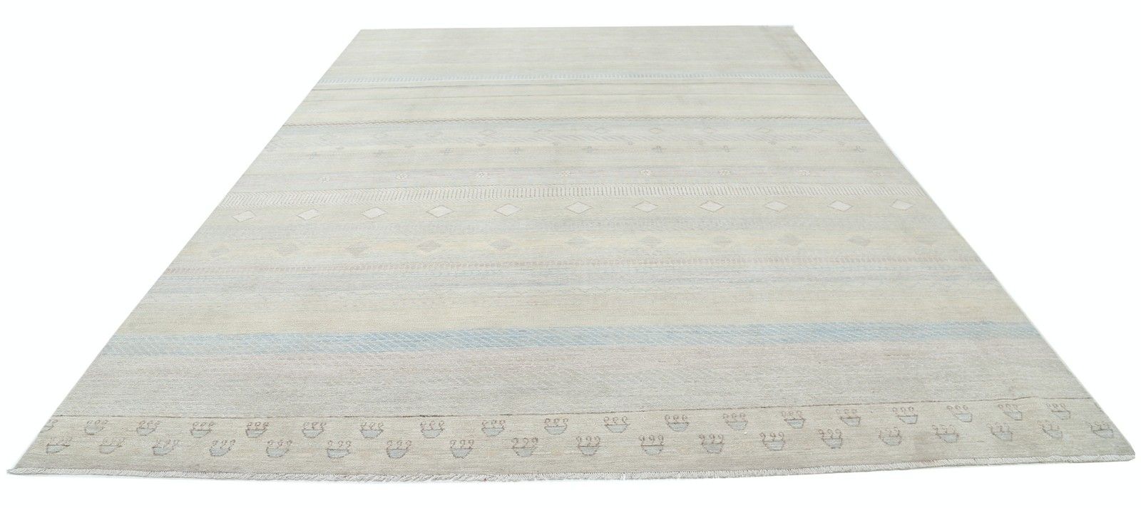 9,6 x 13,6 ft Handgeknoopt Turks vloerkleed voor de woonkamer. 100% wollen tapijt photo Textiel