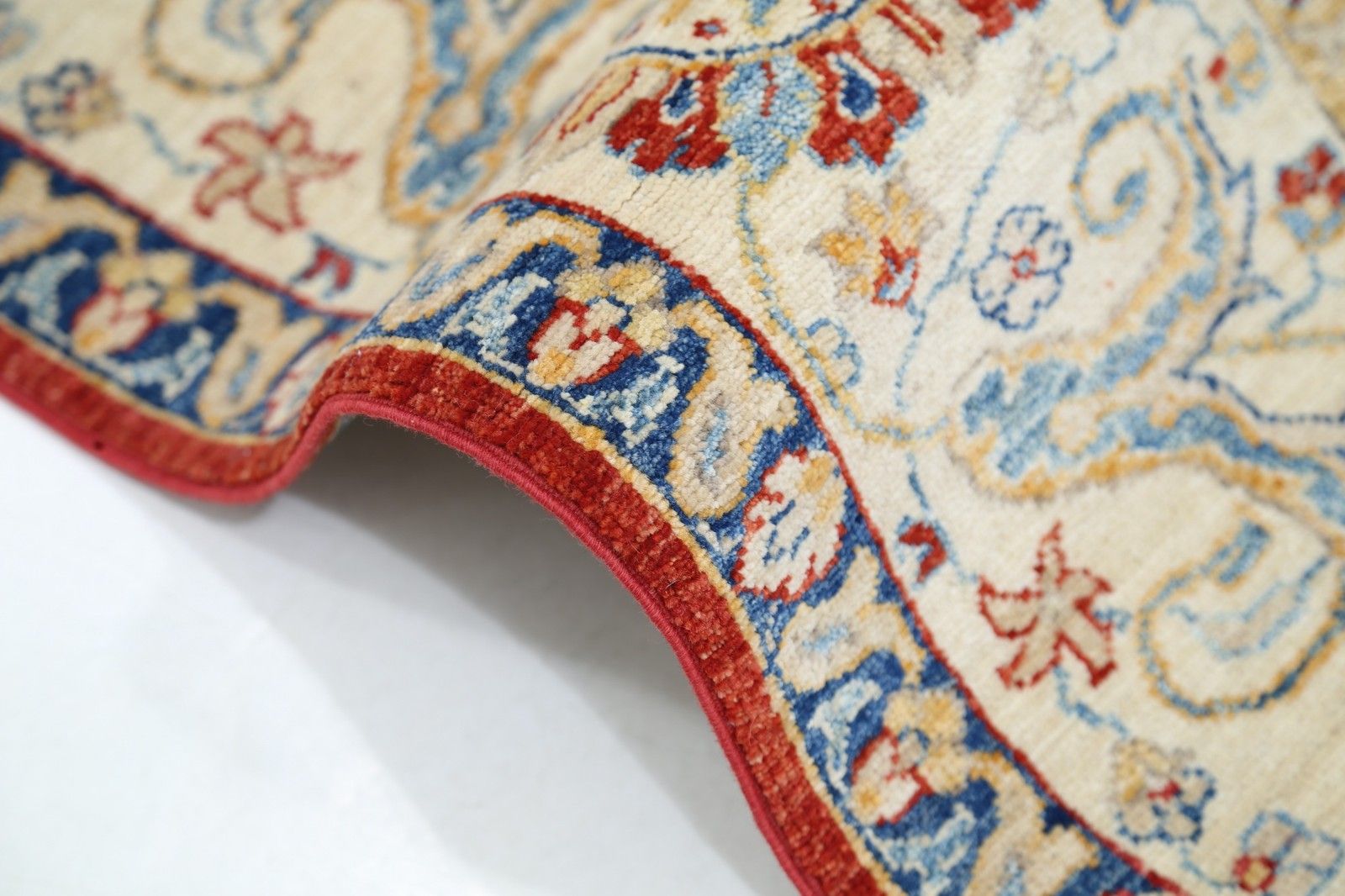 6.7x9.7 Ft Hand Knotted Floral Oushak Large Area Rug In Red And Beige. 100% Wool photo Textiles