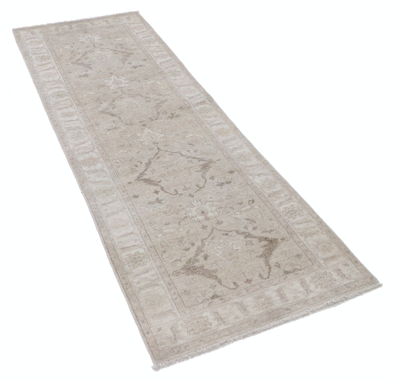 Tapis de couloir fleuri 0,80 x 2,35 m. Tapis de cuisine beige. Tapis de couloir fait main photo furniture