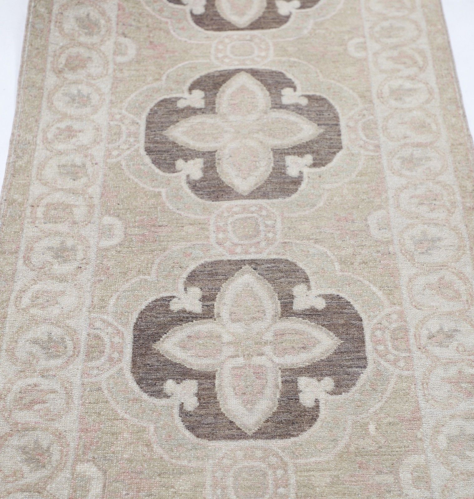 2.6x10.3 Ft New Hallway Runner Rug. Handknotted Kitchen Runner Rug. 100% Wool photo for sale