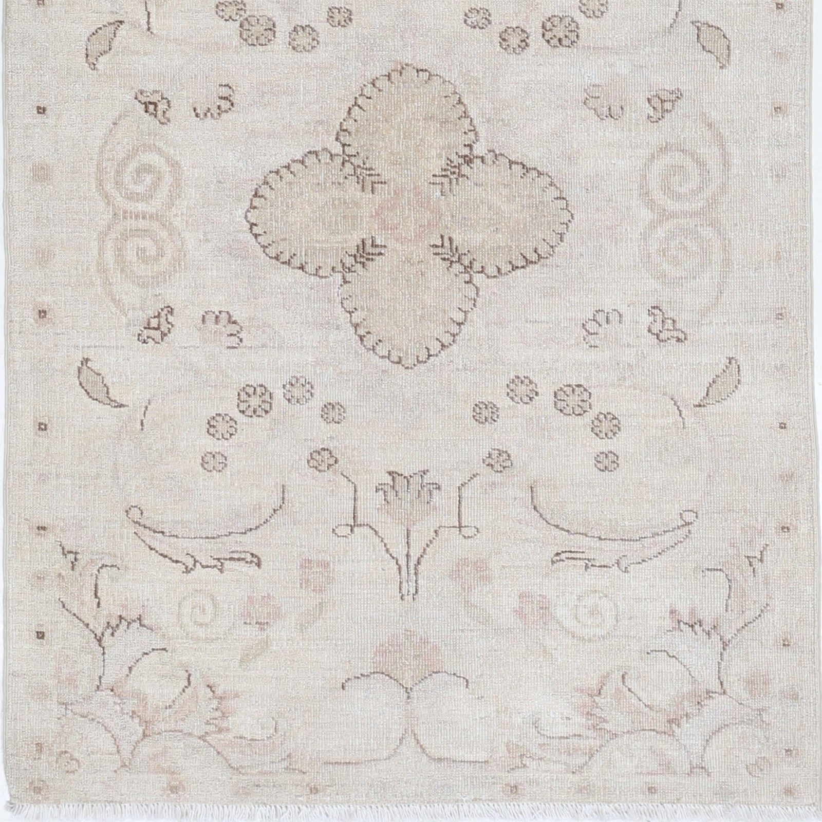 Tapis de couloir beige noué à la main, 0,82 x 1,81 m, pour couloir, corridor et cuisine photo buy