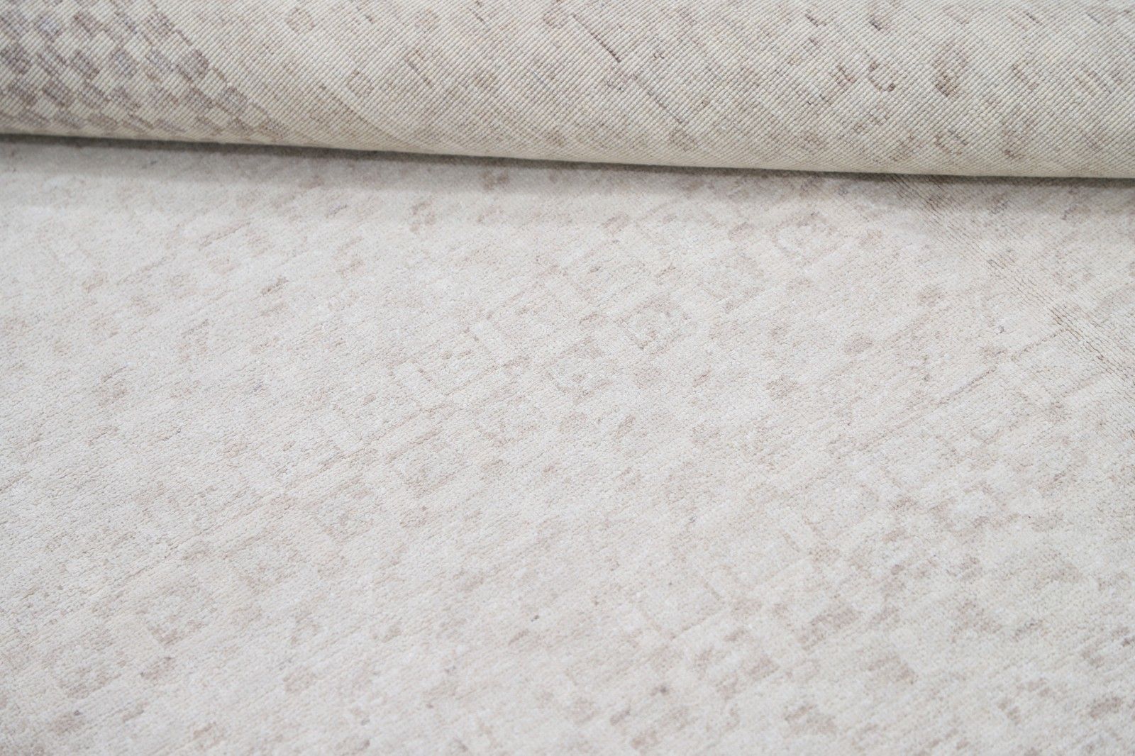 5.4x7.6 Ft Hand Knotted Beige Area Rug For Living Room Decor. 100% Wool photo vinterior