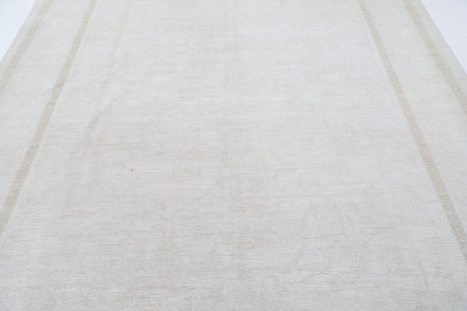 8x9.7 Ft Handmade Large Area Rug For Living Room Decor. Traditional Beige Carpet photo for sale