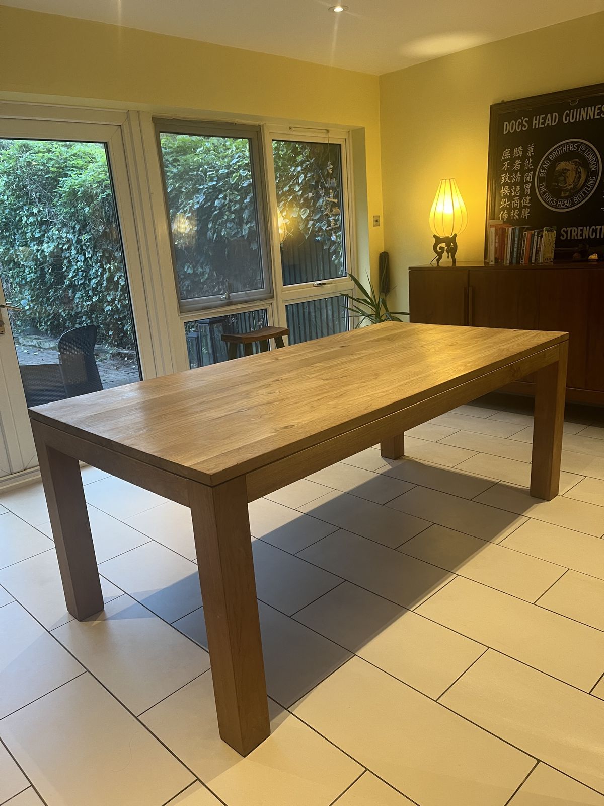 Natural And Unwaxed Teak Dining Table 8 Seater photo furniture