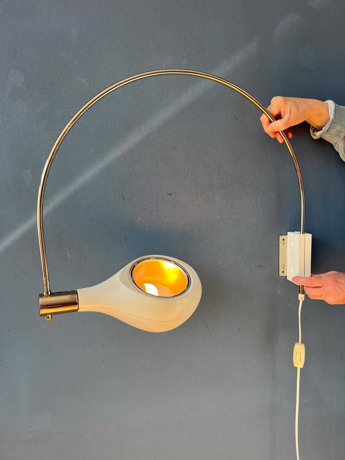 Vintage Beige Wandlamp Met Boog Van Temde Leuchten photo buy