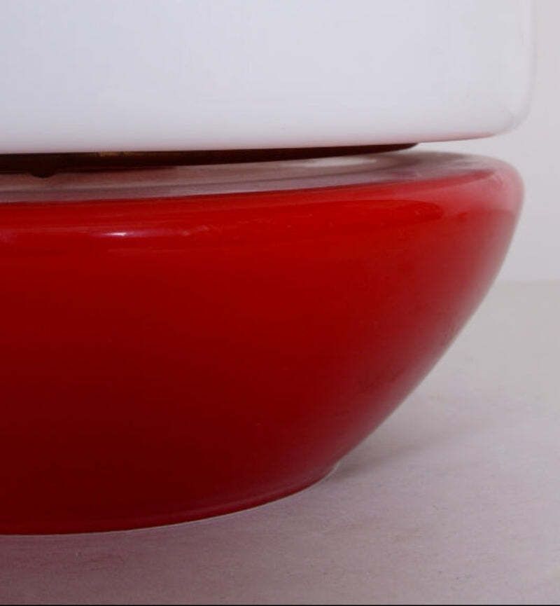 Mushroom Table Lamp Mid Century Glass štěpán Tabery 1960s Bohemia photo furniture