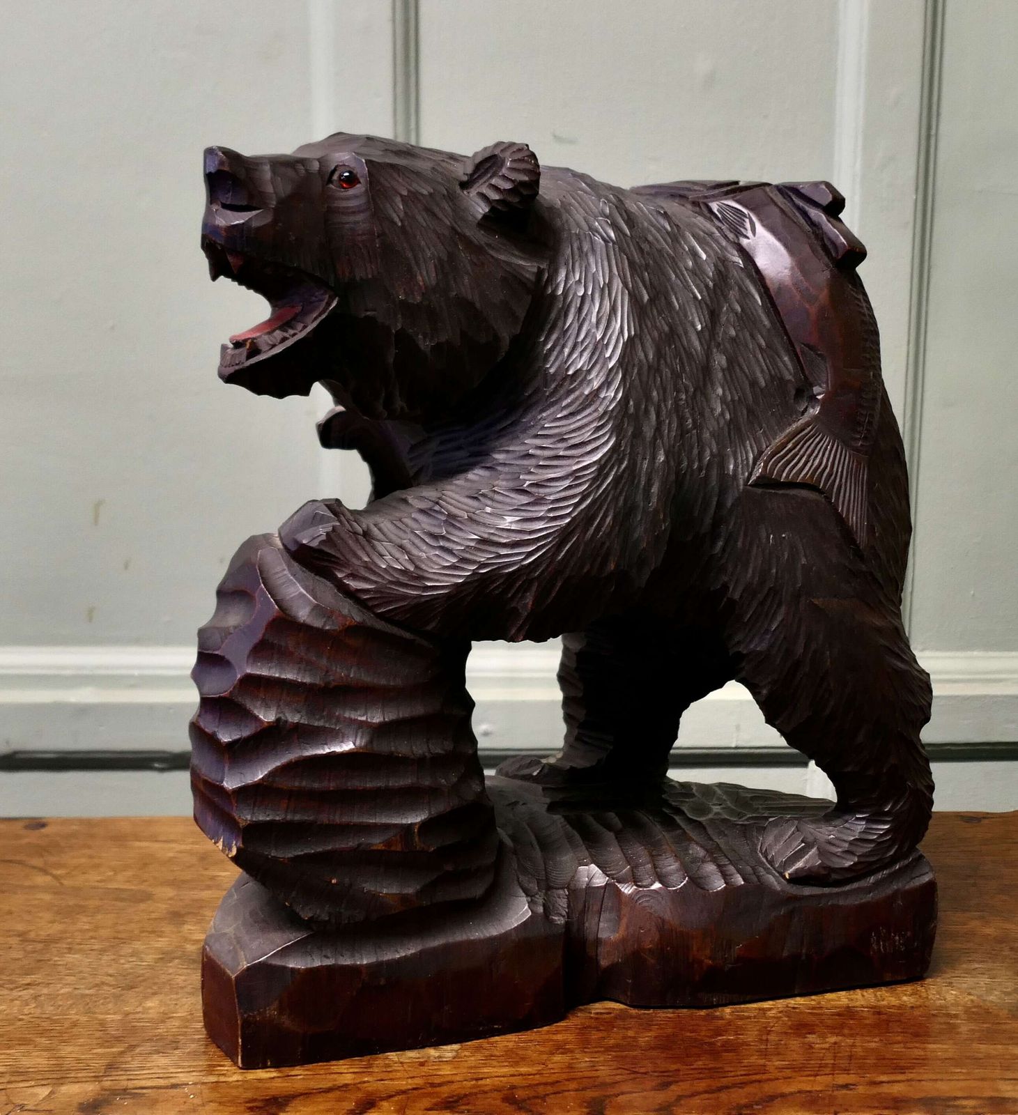 A Large Edwardian Carving Of A Bear In Linden Wood This Is An Impressive Piece It Is A La photo furniture