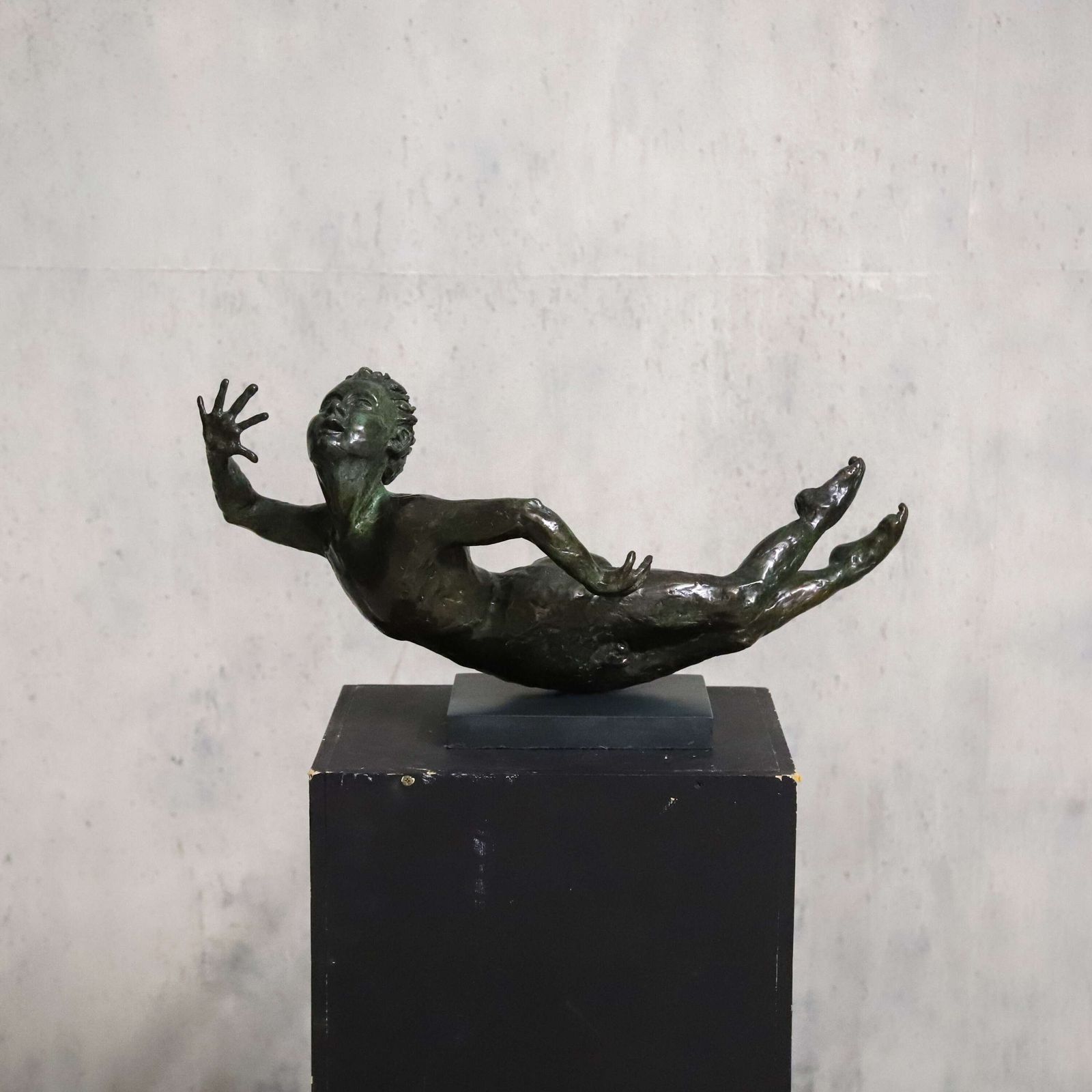 Swimming Boy – Contemporary Bronze Sculpture By Russian‑Born Artist Eva, Signed & Dated photo furniture