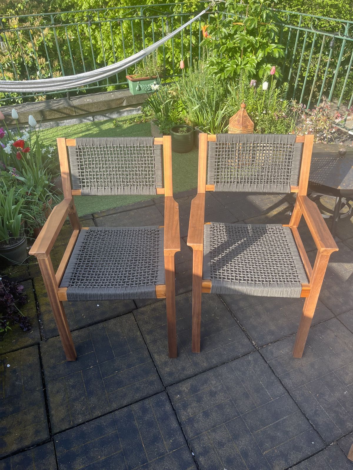 Sklum Tenay Garden Chairs Pair