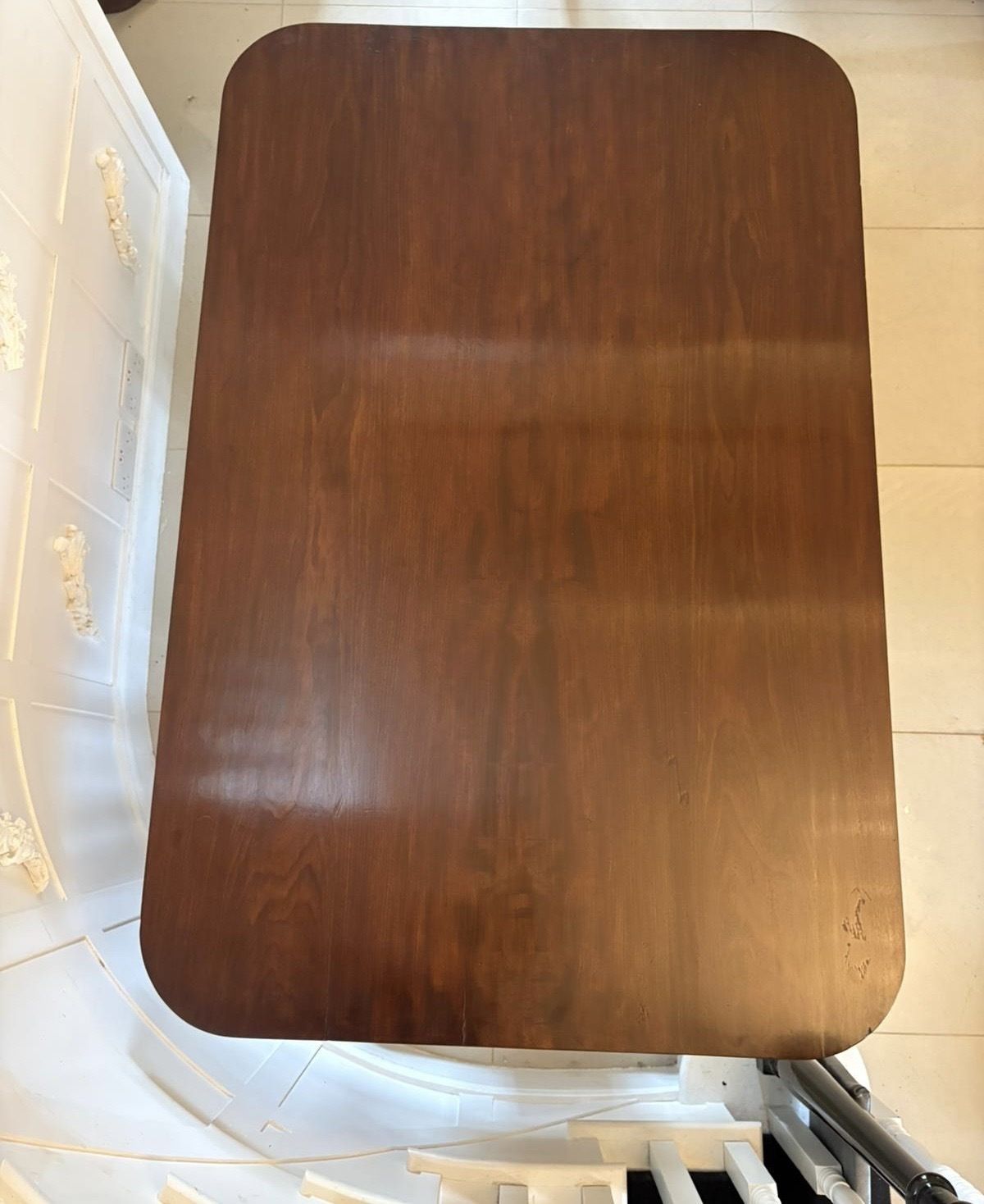 Antique 19th Century English Figured Mahogany Pedestal Tilt Top Dining Table photo Furniture