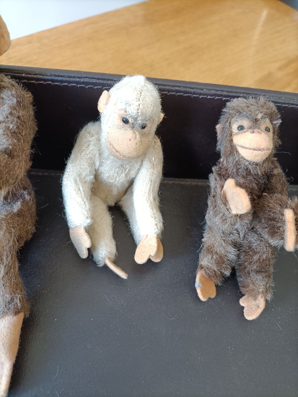 Collection Of 4 Articulated  Mohair Monkeys. Could Be Schuco photo Home Decor