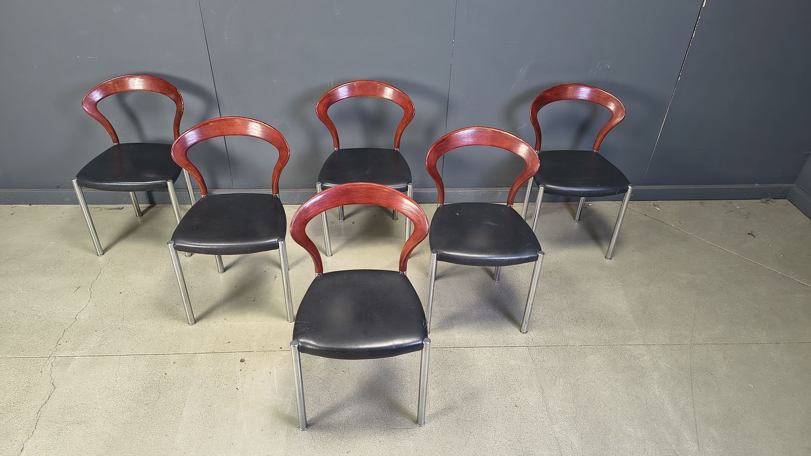 Vintage Lotus Chairs By Hartmut Lohmeyer For Kusch & Co., 1970s, Set Of 6 photo furniture