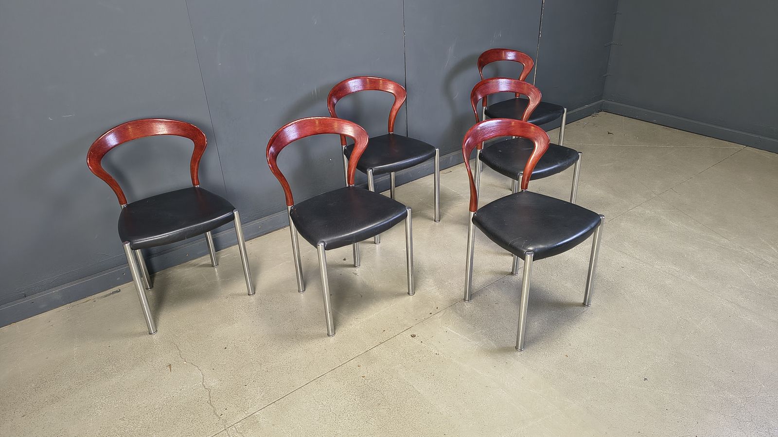 photo furniture Vintage Lotus Chairs By Hartmut Lohmeyer For Kusch & Co., 1970s, Set Of 6