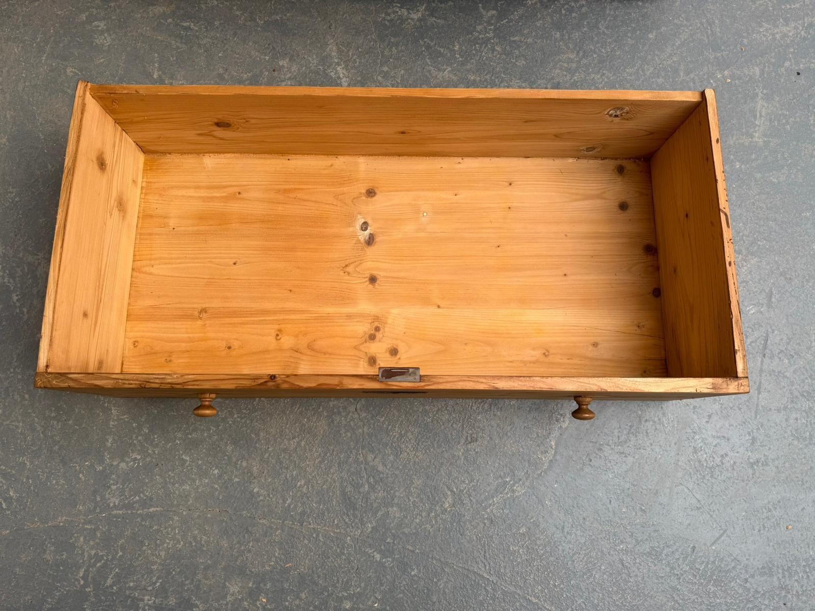An Early Victorian Pine Hungarian Waxed 3 Drawer Chest Of Drawers photo vintage