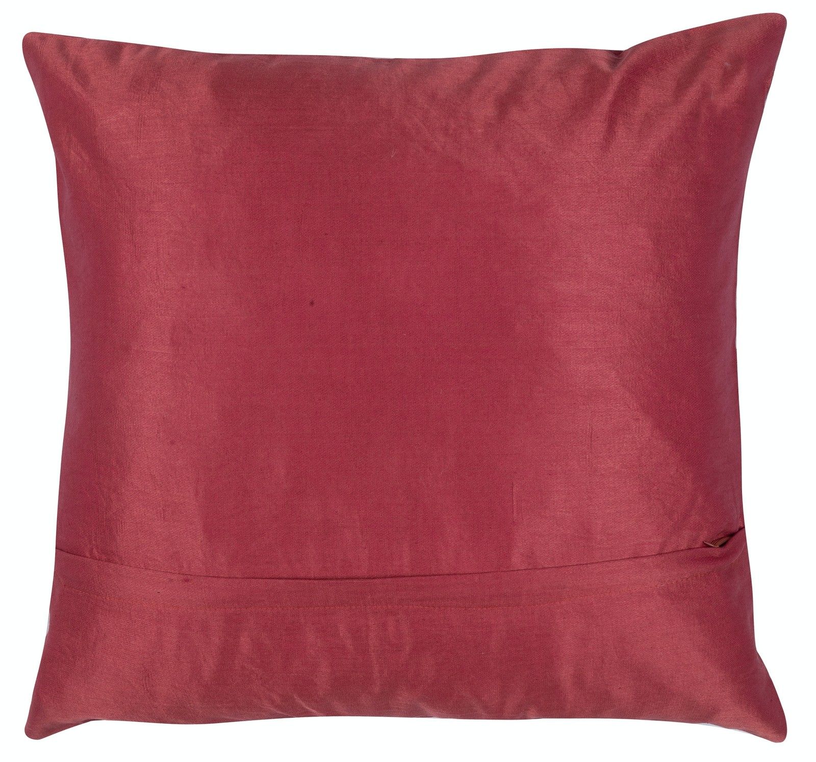 Lot de 2 housses de coussin 50 x 50 cm en soie 100 %, coussins brodés d'accent photo vinterior