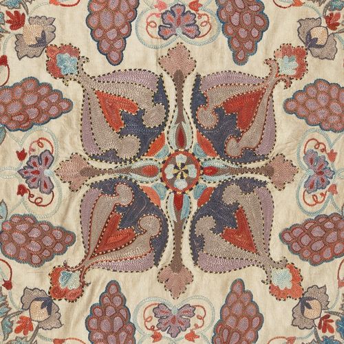 28x30 In 100% Silk Wall Hanging. Modern Embroidered Tablecloth. Decorative Throw photo 277.0