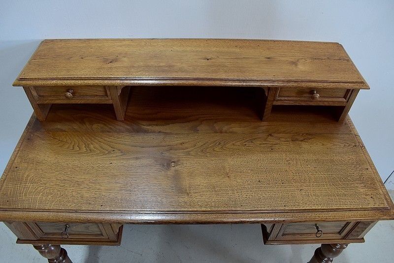 Office Gradin Louis Philippe Oak 19th photo Furniture