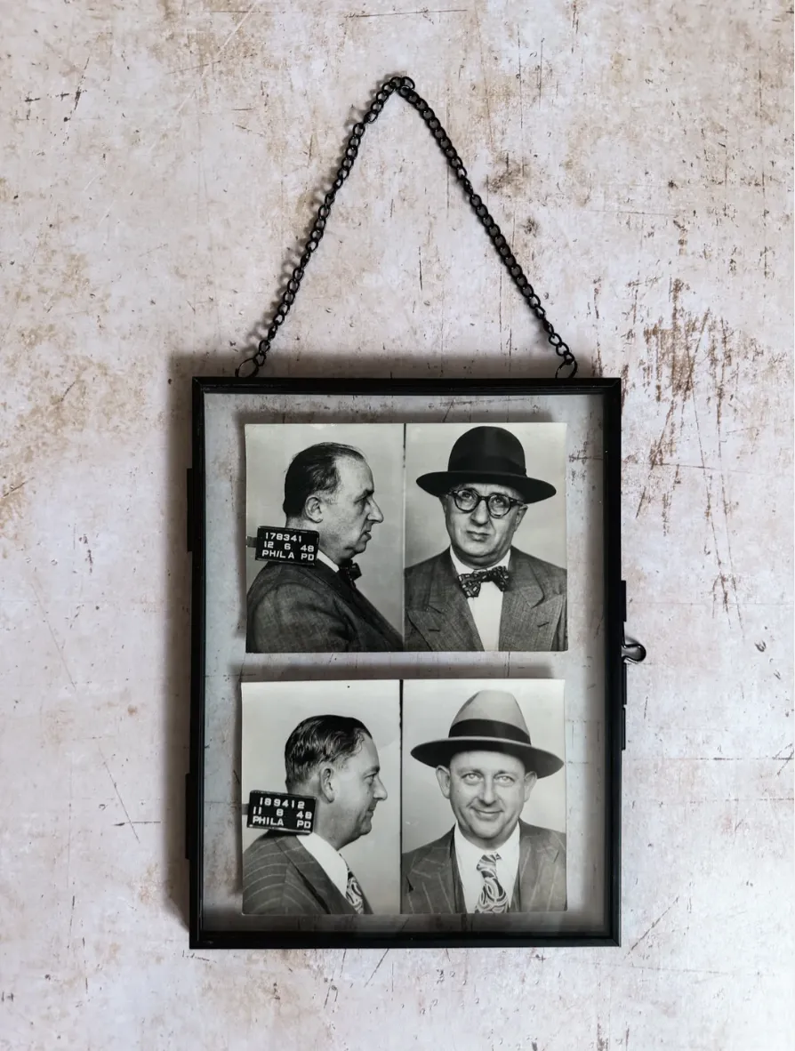Set Of 20th Century Vice Squad Mugshots (Set 1 Of 2) photo Art