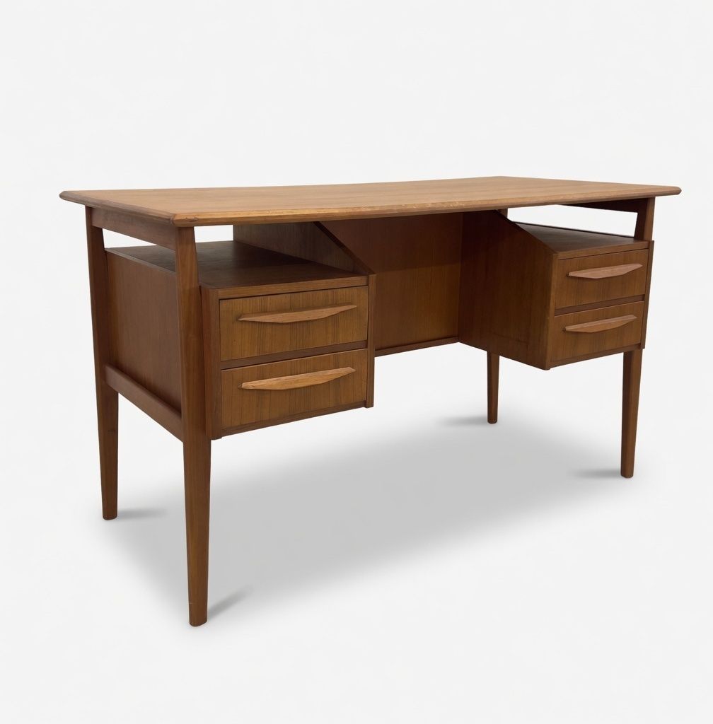 Teak Desk By Gunner Nielsen For Tibergaard, 1960s. photo furniture