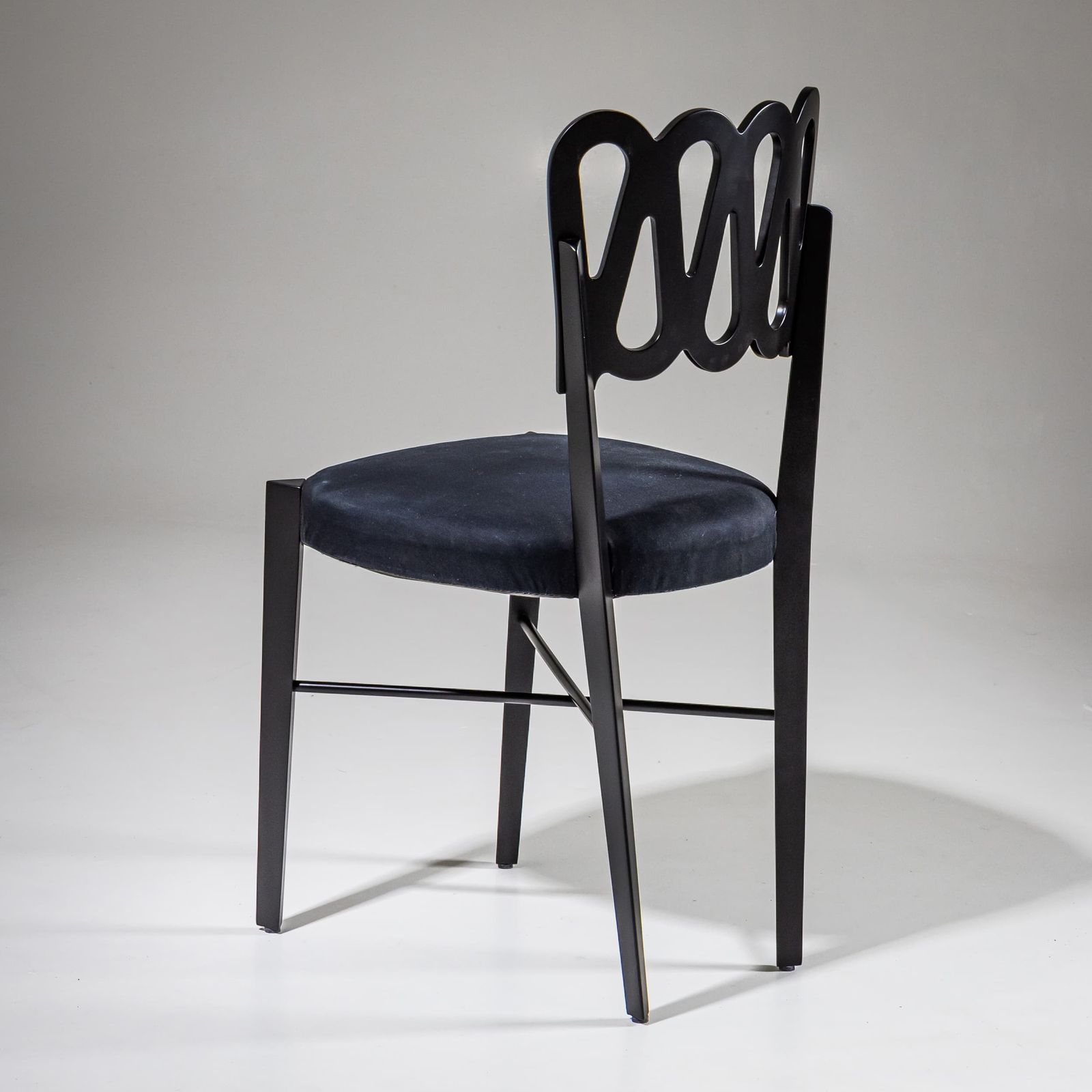 Set Of Four Dining Chairs, Model G6g By Gio Ponti For Montina, Italy, 1969 photo buy
