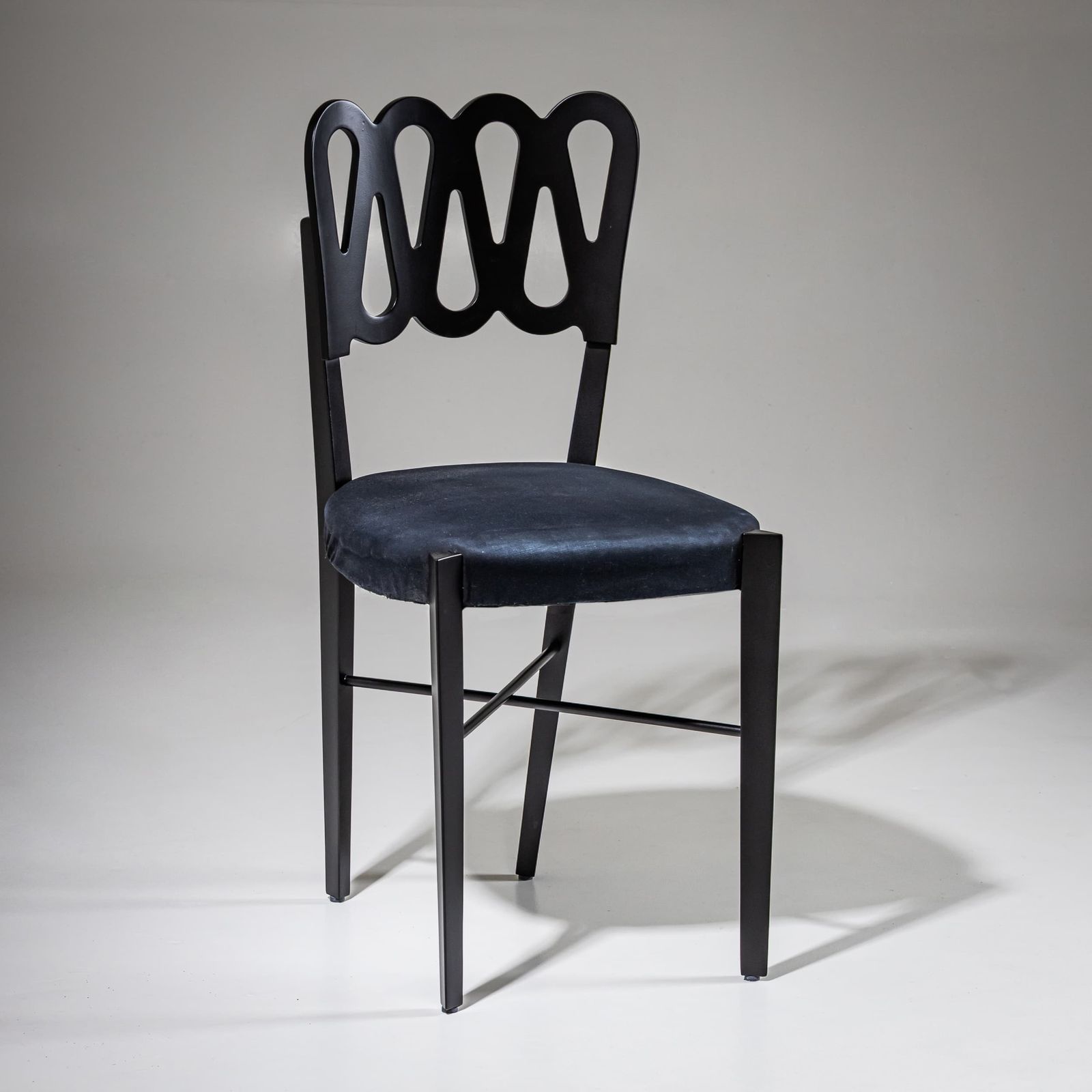 Set Van Vier Eetkamerstoelen, Model G6g Van Gio Ponti Voor Montina, Italië, 1969 photo vintage