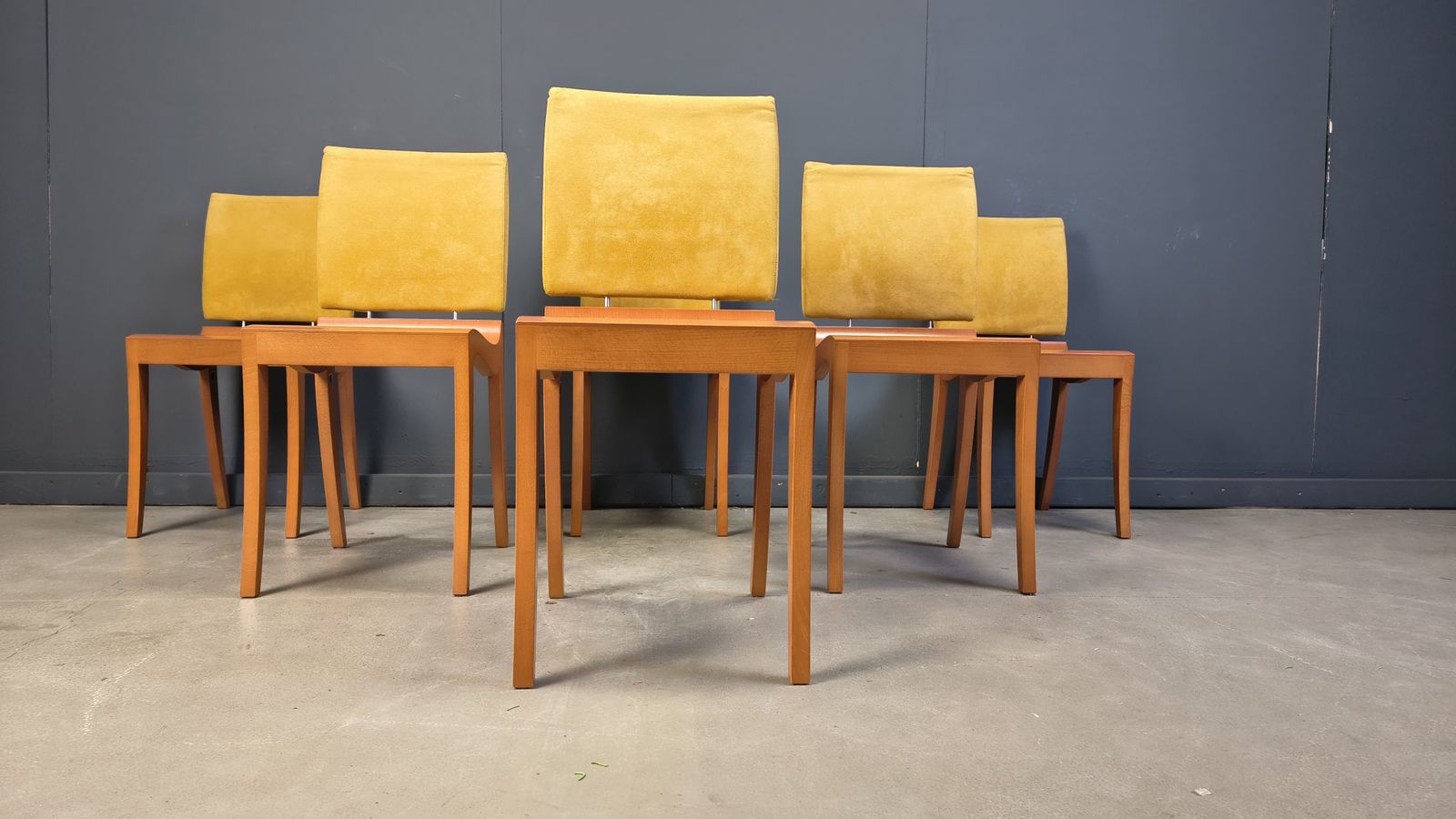 Furniture Set Of 6 Finn Dining Chairs By Ligne Roset, 1990s photo