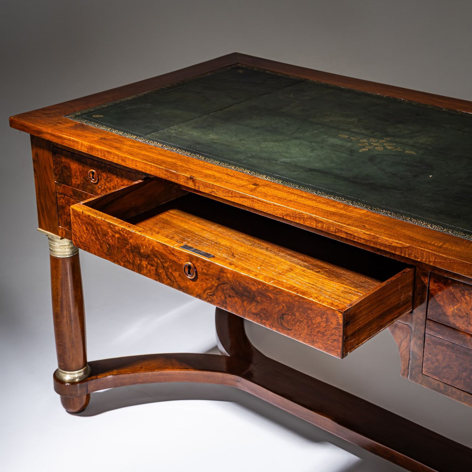 Furniture Charles X Style Bureau Plat, France, 19th Century photo