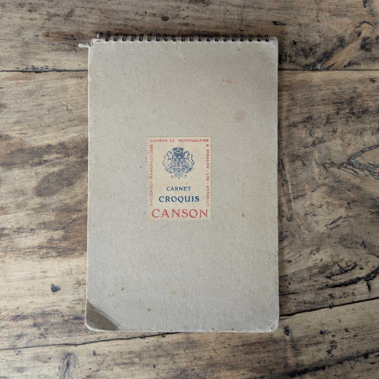 photo vinterior 1940s Canson Sketchbook, Original French Life Drawings Figure Studies 47 Pages