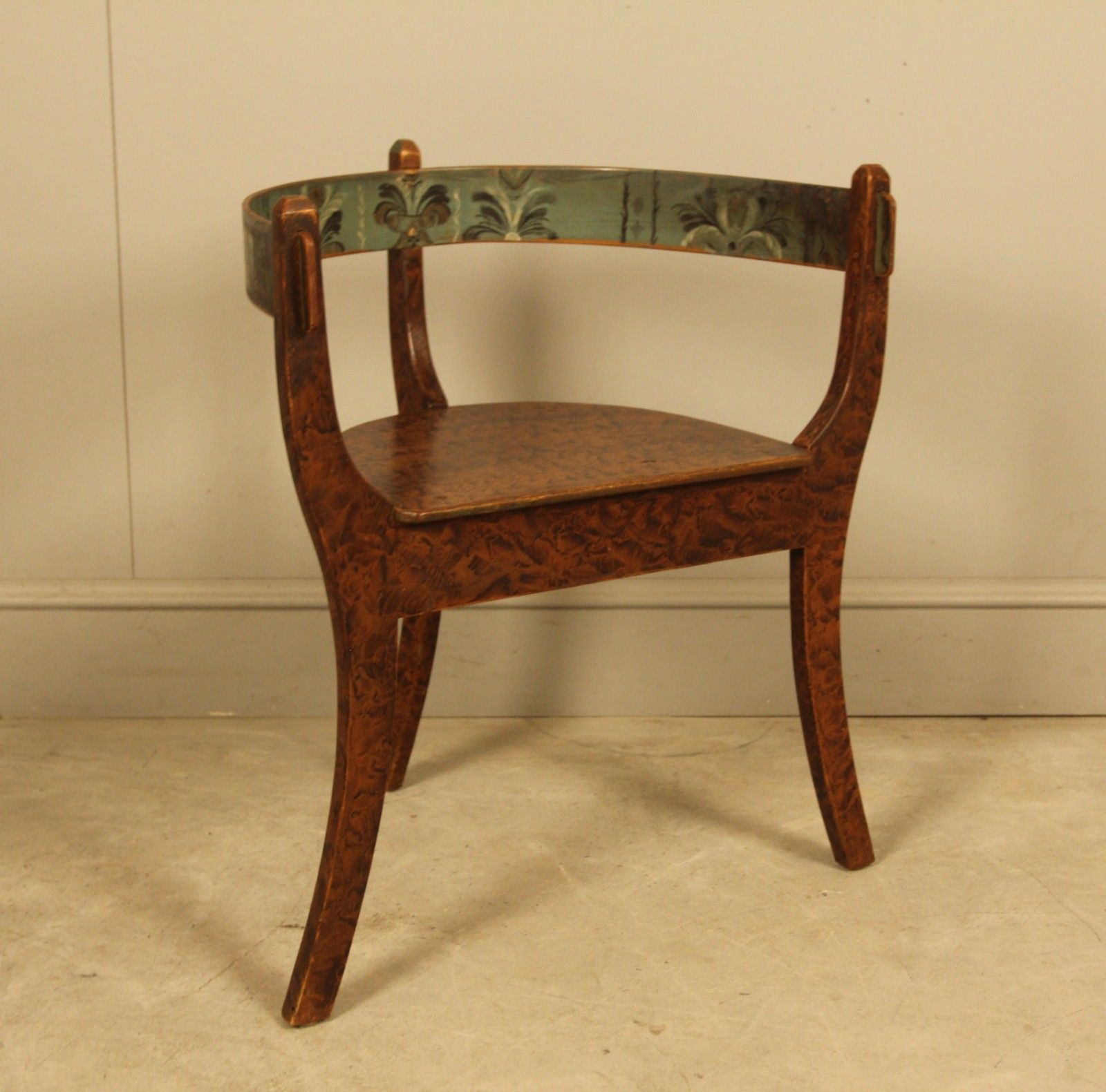 An Early 20th‑Century Norwegian Allmoge Folk‑Art Chair photo vintage