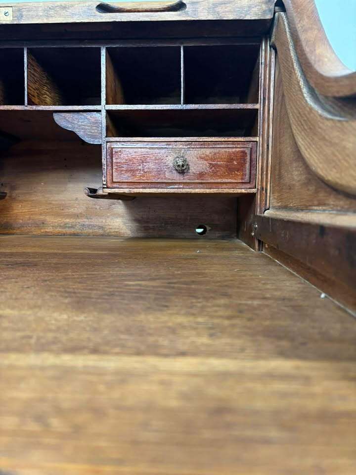 photo for sale Edwardian Oak Small Roll Top Desk