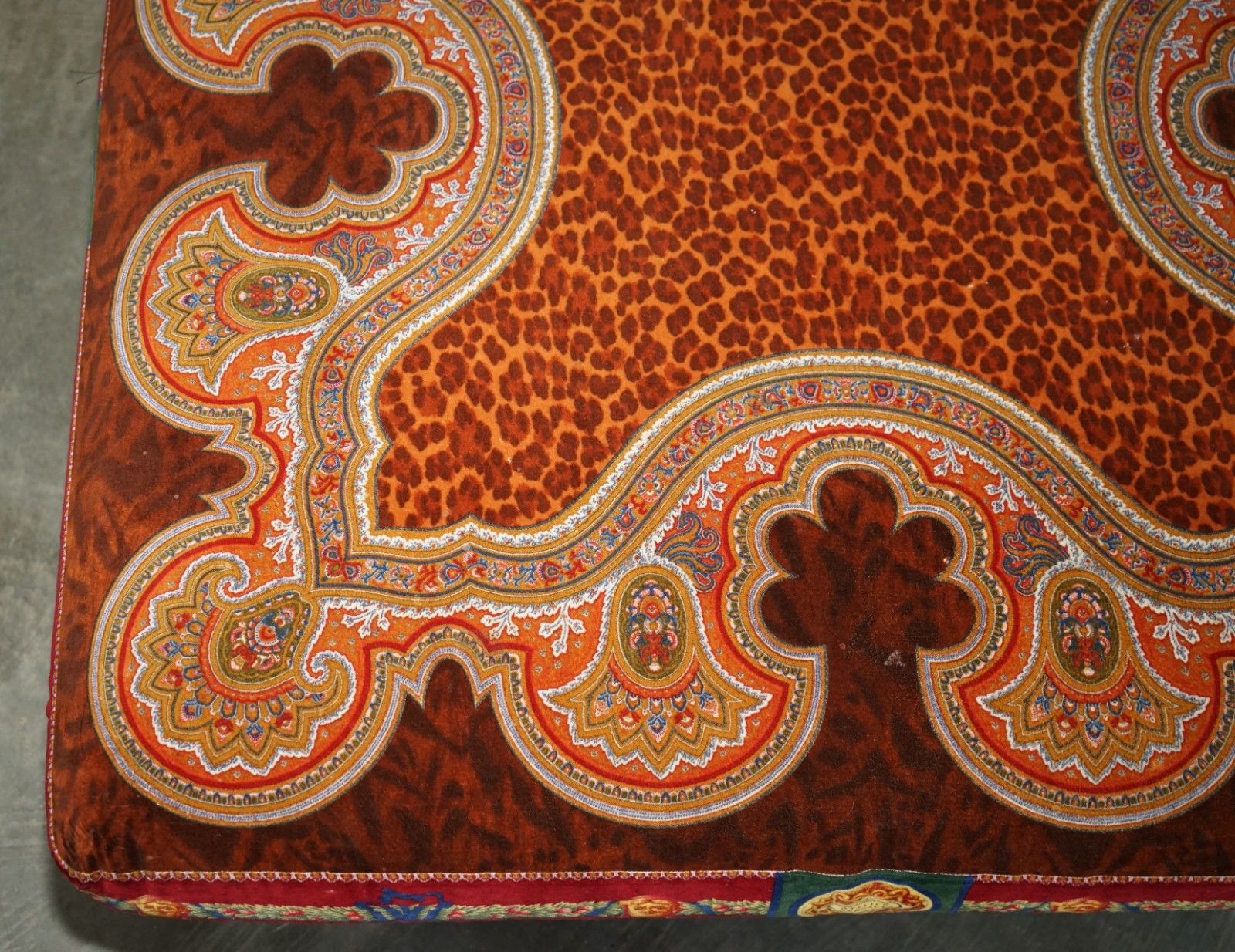 £9,000 Versace Italy 2003 Ilian Rachov Designed Ottoman Footstool Part Of Suite photo vintage