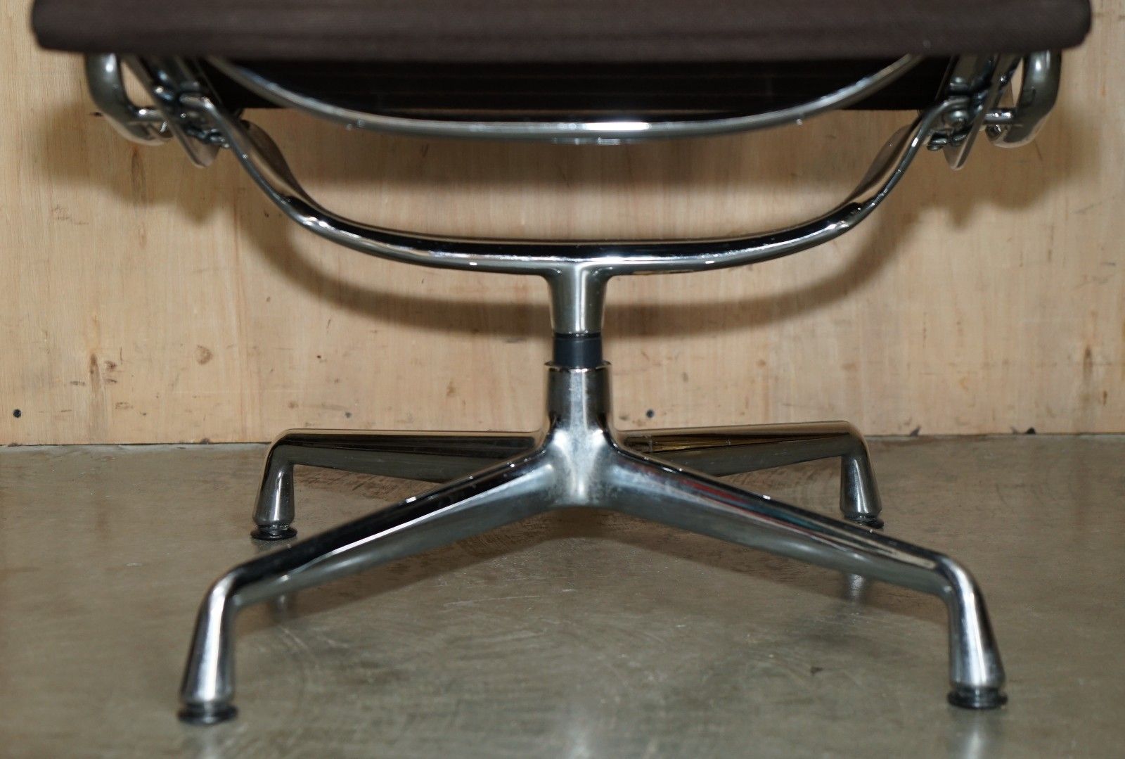1 Of 3 Brown 1987 Vitra Eames Herman Miller Ea 116 Model Office Swivel Chairs photo vintage