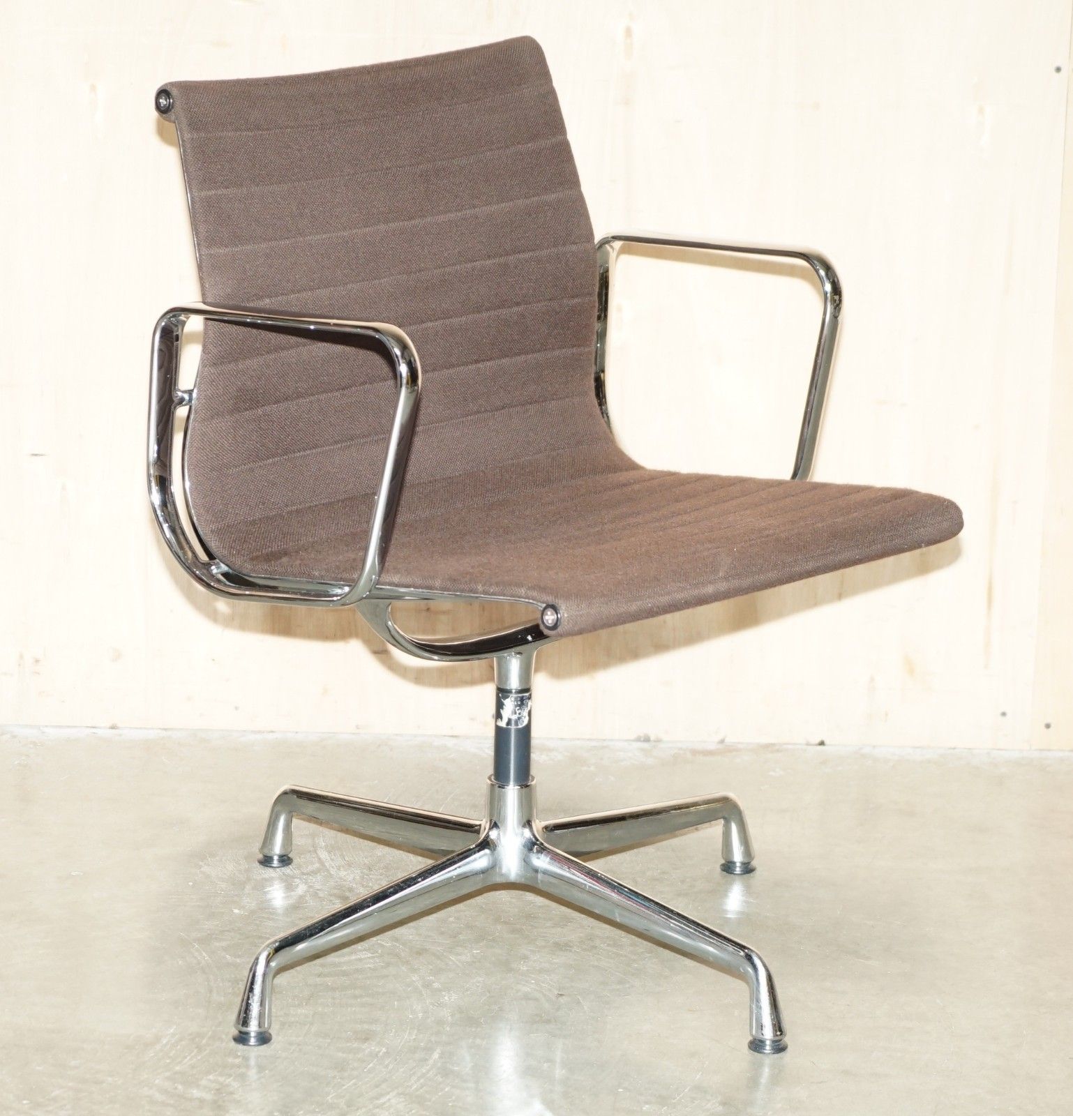 1 Of 3 Brown 1989 Vitra Eames Herman Miller Ea 108 Model Office Swivel Chairs photo furniture