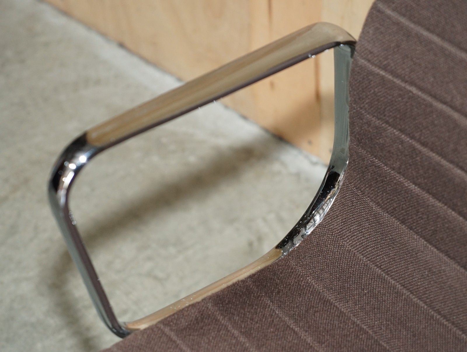 1 Of 3 Brown 1989 Vitra Eames Herman Miller Ea 108 Model Office Swivel Chairs photo vintage
