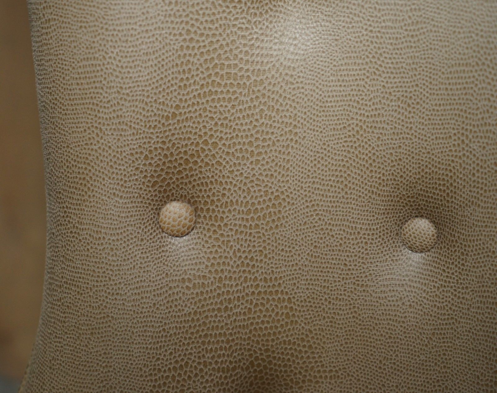 Eight Tim Gosling Designer Faux Shagreen Upholstered Suede Feel Dining Chairs photo vinterior