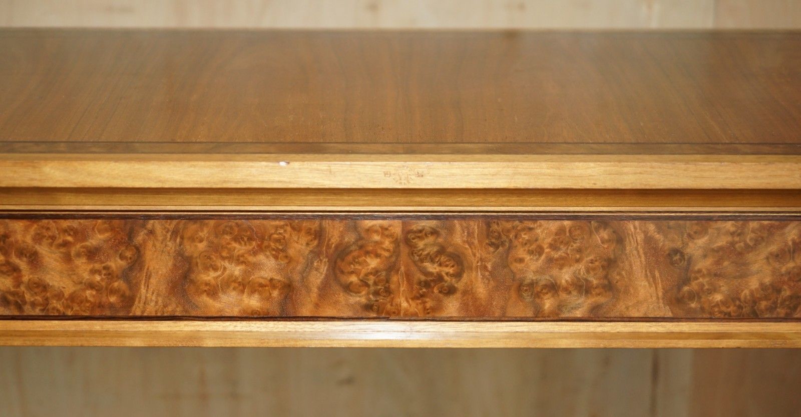 Stunning Rrp £12000 Viscount David Linley 1993 Stamped Burr Walnut Console Table photo buy
