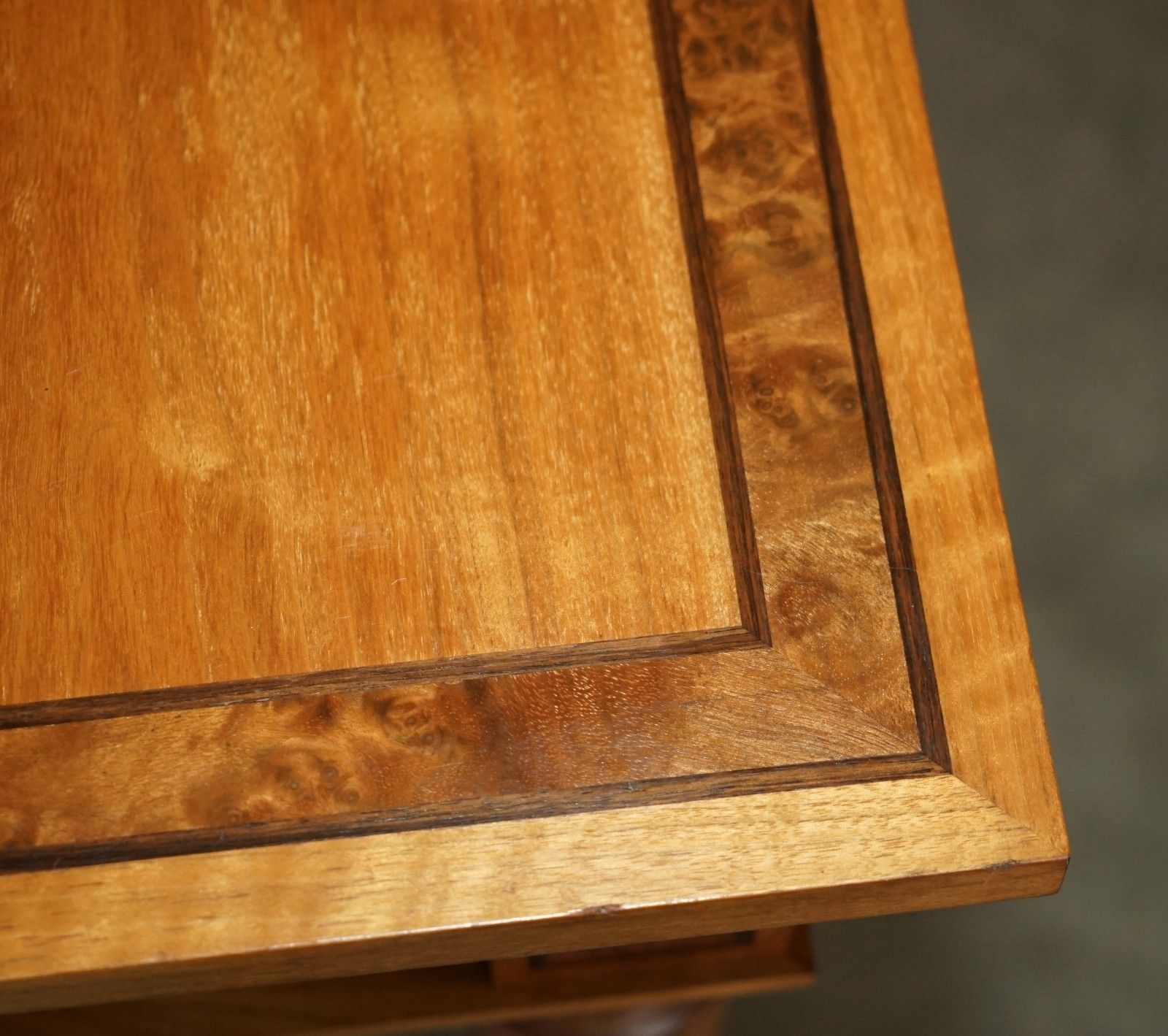 photo vinterior Stunning Rrp £12000 Viscount David Linley 1993 Stamped Burr Walnut Console Table
