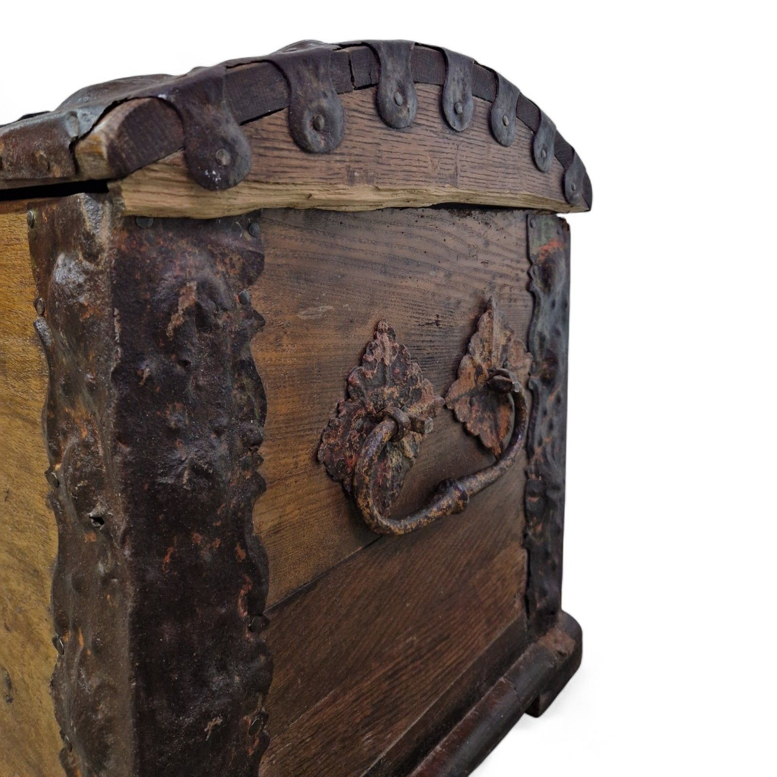Continental Wooden Storage Chest Dome Top Rustic Coffer Blanket Box Large photo buy