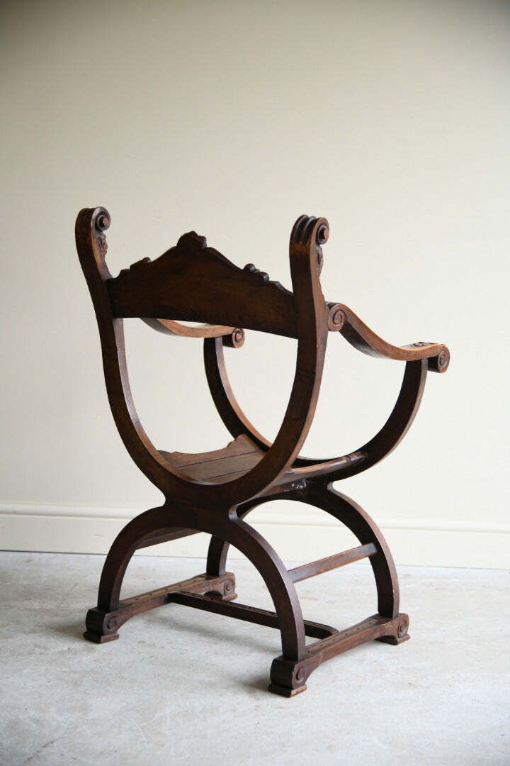 photo furniture Savonarola Style Chair, Late 20th Century