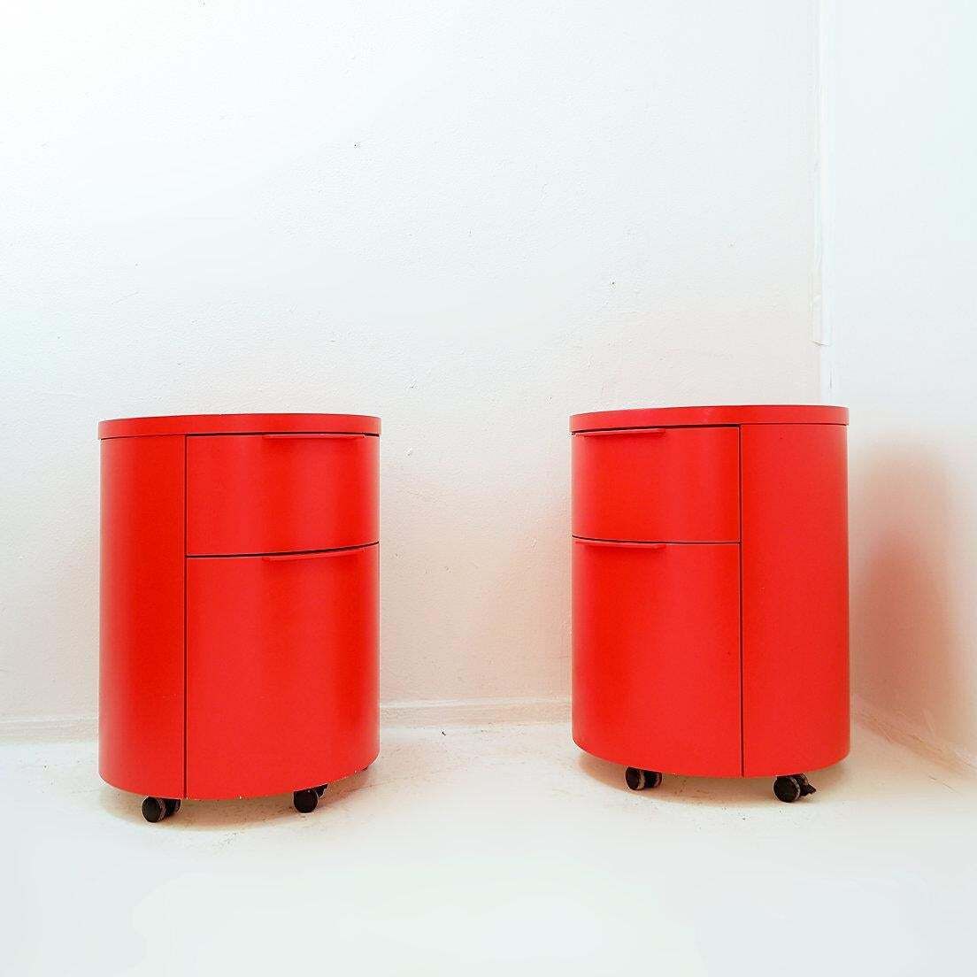 photo vinterior Pair Of Cylindrical Drawer Units Conga   Thomas Althaus For Schönbuch   21th