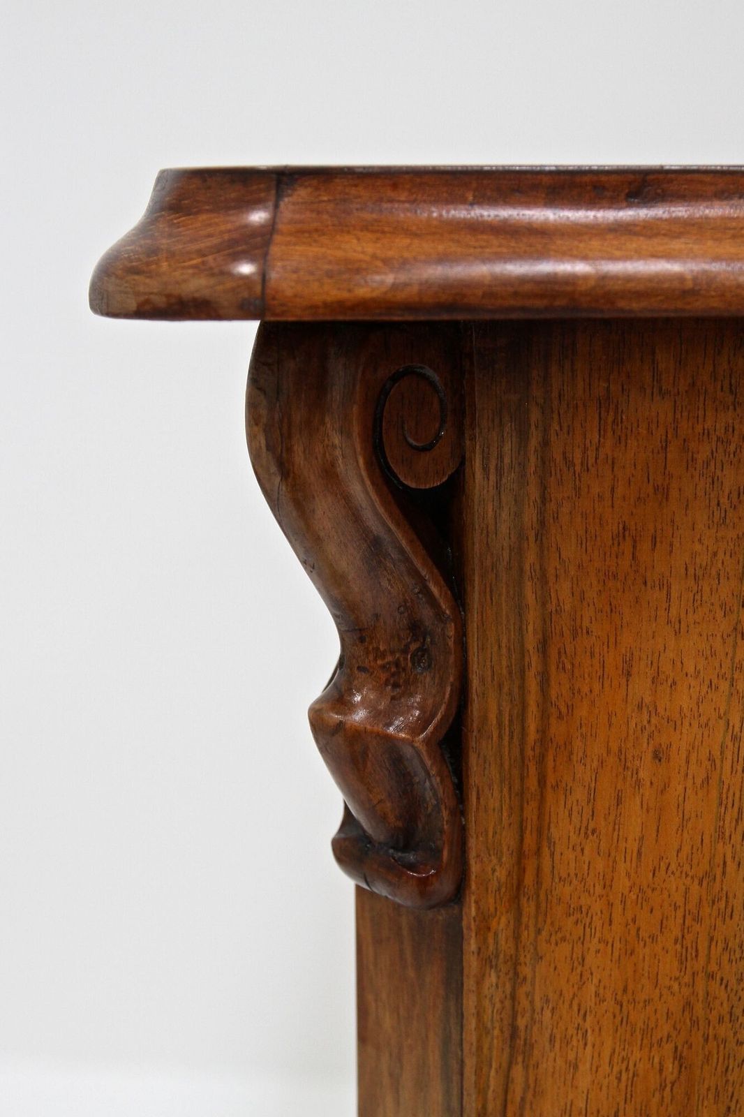 photo for sale 19th Century Biedermeier Chest Of Drawers With Carvings, Nutwood   At Ca. 1860