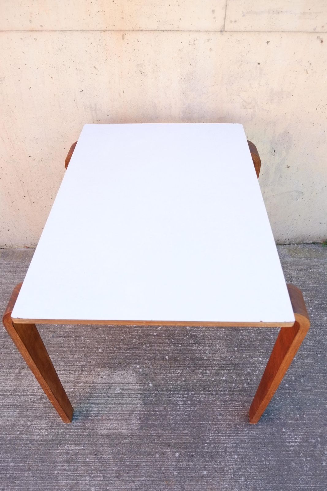 Mid Century Bentwood Plywood & Formica Desk By James Leonard For Esavian photo buy