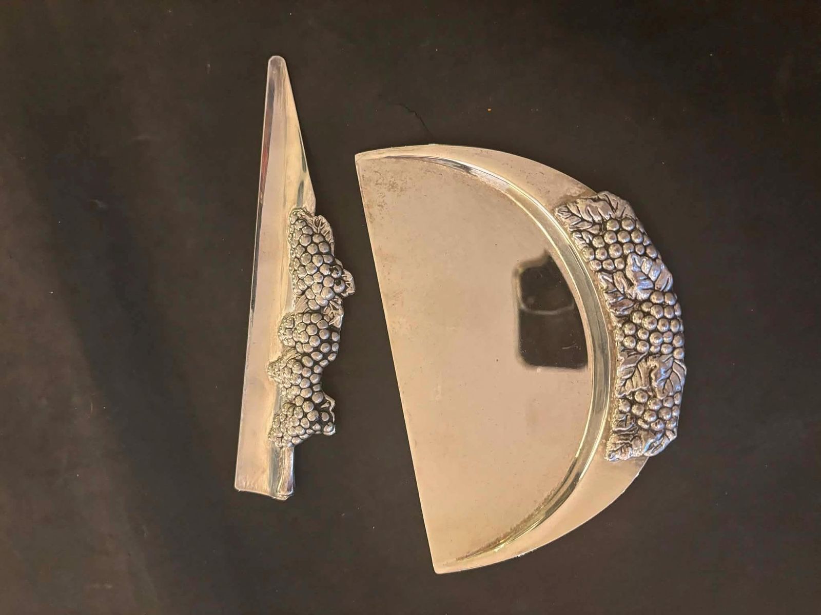 Crumb Catcher Table Shovel And Brush, French Tableware Service Pick Crumbs Silver Plated Brush Table Wedding Gift. photo buy